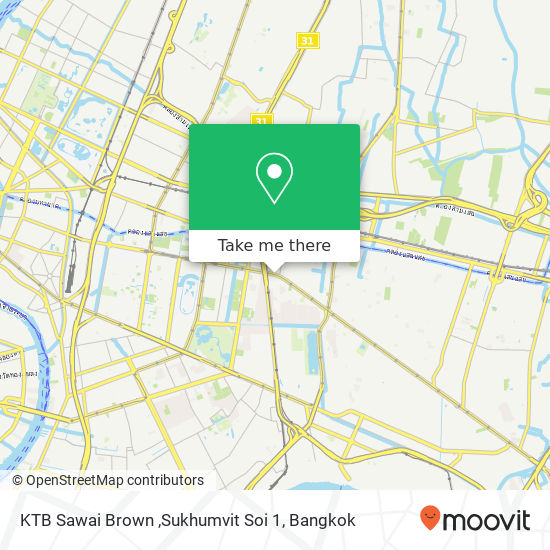 KTB Sawai Brown ,Sukhumvit Soi 1 map