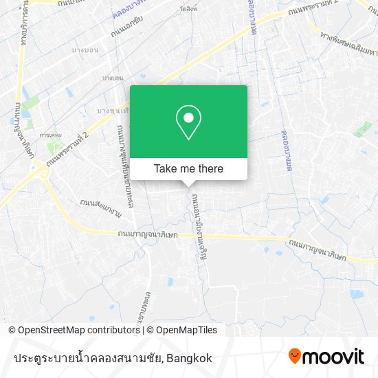 ประตูระบายน้ำคลองสนามชัย map