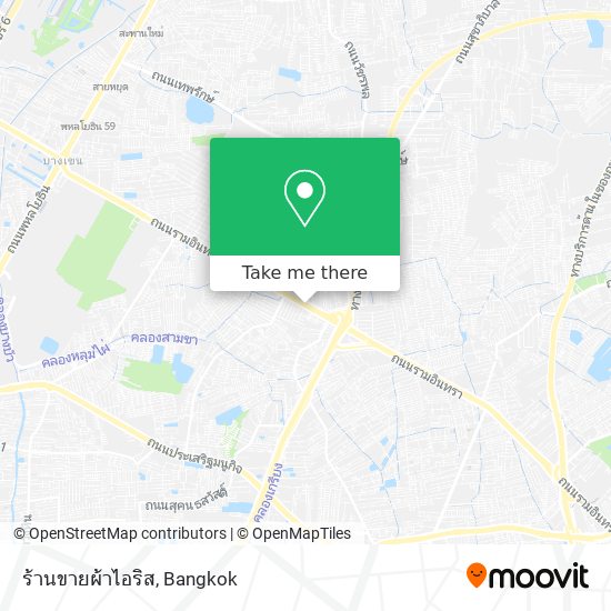 ร้านขายผ้าไอริส map