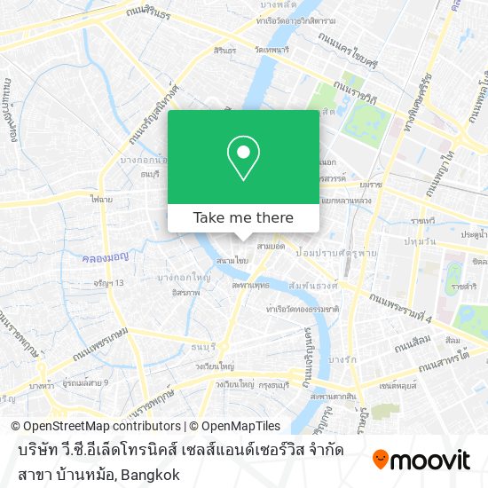 บริษัท วี.ซี.อีเล็ดโทรนิคส์ เซลส์แอนด์เซอร์วิส จำกัด สาขา บ้านหม้อ map