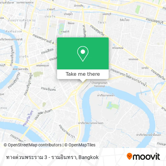 ทางด่วนพระราม 3 - รามอินทรา map