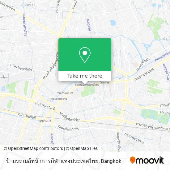 ป้ายรถเมล์หน้าการกีฬาแห่งประเทศไทย map