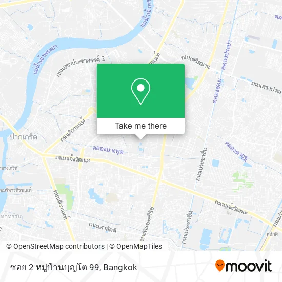 ซอย 2 หมู่บ้านบุญโต 99 map