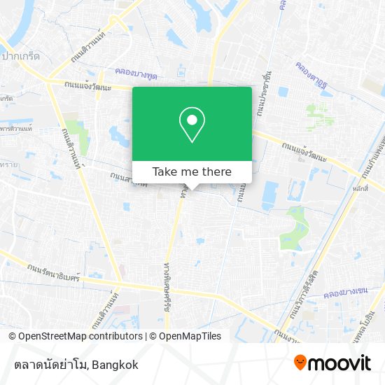 ตลาดนัดย่าโม map