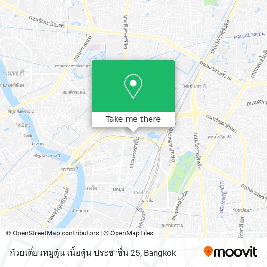 ก๋วยเตี๋ยวหมูตุ๋น เนื้อตุ๋น ประชาชื่น 25 map