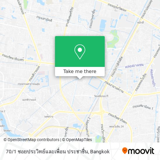 70 / 1 ซอยประวิทย์และเพื่อน ประชาชื่น map