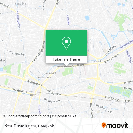 ร้านเนื้อทอด ยูซบ map