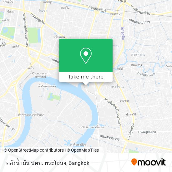 คลังน้ำมัน ปตท. พระโขนง map