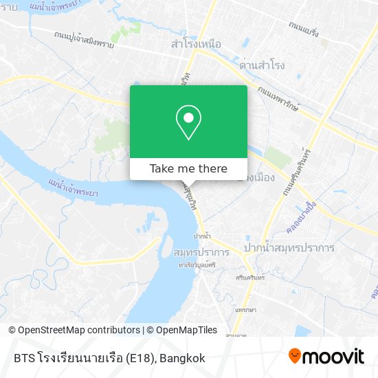 BTS โรงเรียนนายเรือ (E18) map