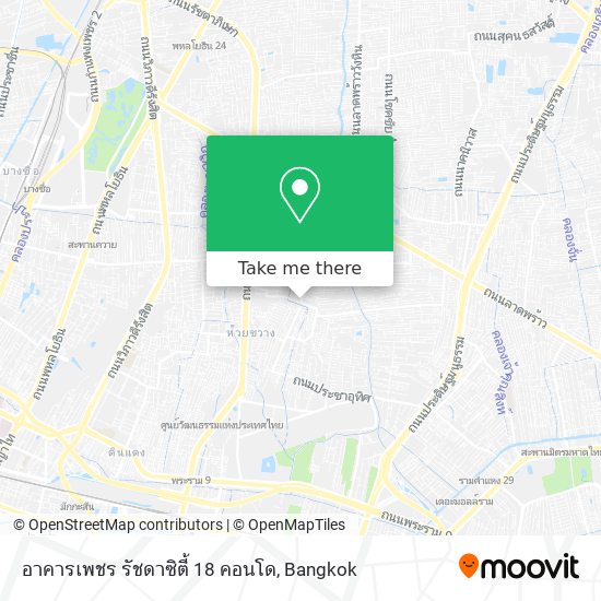 อาคารเพชร รัชดาซิตี้ 18 คอนโด map