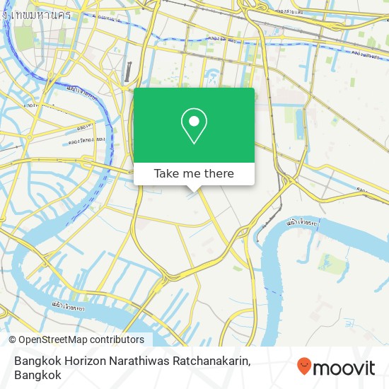 Bangkok Horizon Narathiwas Ratchanakarin map