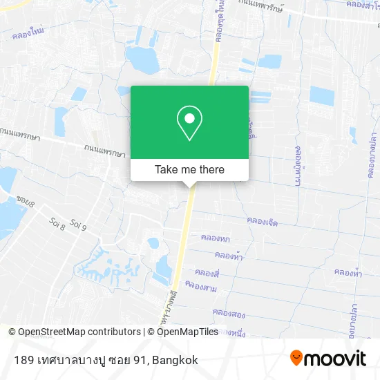 189 เทศบาลบางปู ซอย 91 map