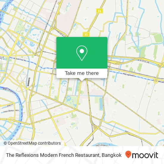 The Reflexions Modern French Restaurant map