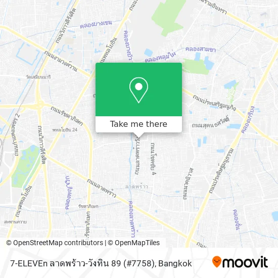 7-ELEVEn ลาดพร้าว-วังหิน 89 (#7758) map