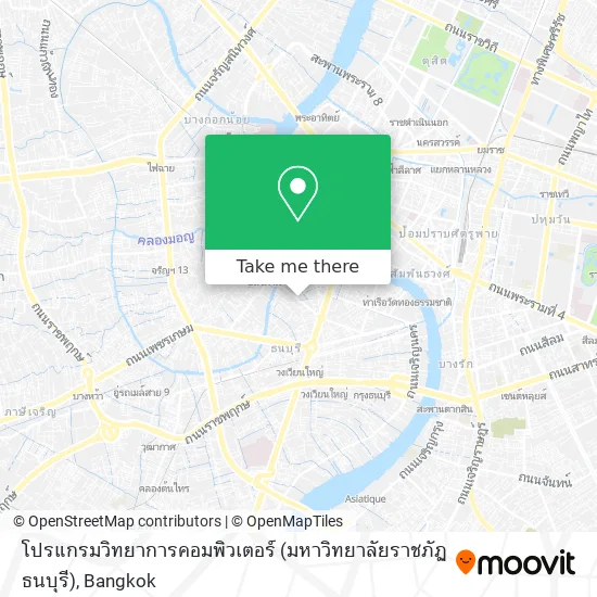 โปรแกรมวิทยาการคอมพิวเตอร์ (มหาวิทยาลัยราชภัฏธนบุรี) map