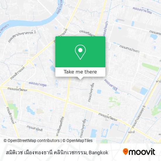 สมิติเวช เมืองทองธานี คลินิกเวชกรรม map