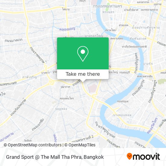 Grand Sport @ The Mall Tha Phra map