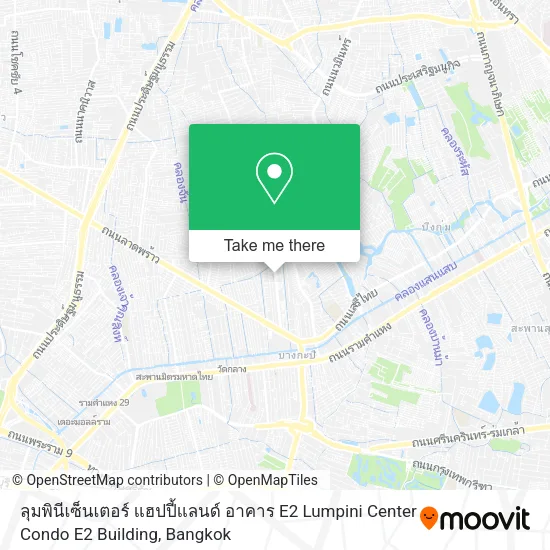 ลุมพินีเซ็นเตอร์ แฮปปี้แลนด์ อาคาร E2 Lumpini Center Condo E2 Building map