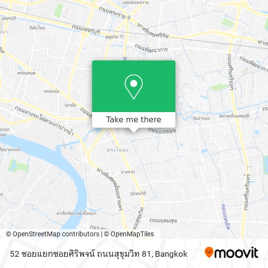 52 ซอยแยกซอยศิริพจน์ ถนนสุขุมวิท 81 map