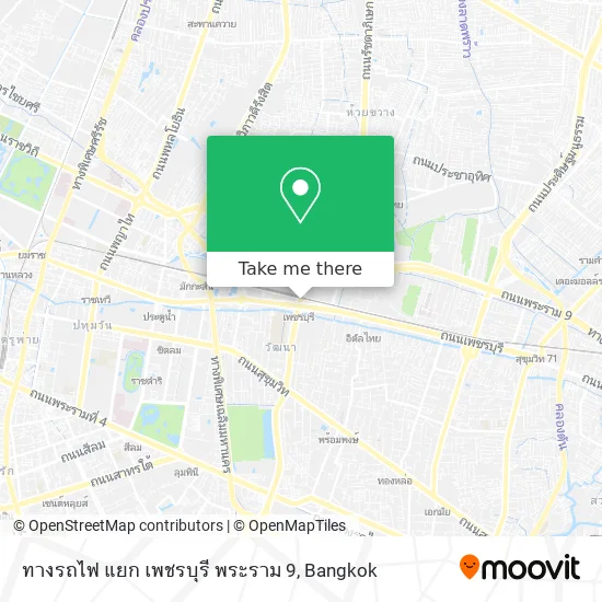 ทางรถไฟ แยก เพชรบุรี พระราม 9 map