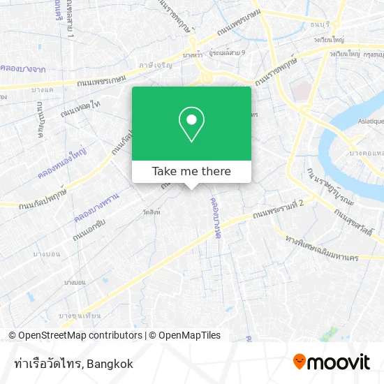 ท่าเรือวัดไทร map