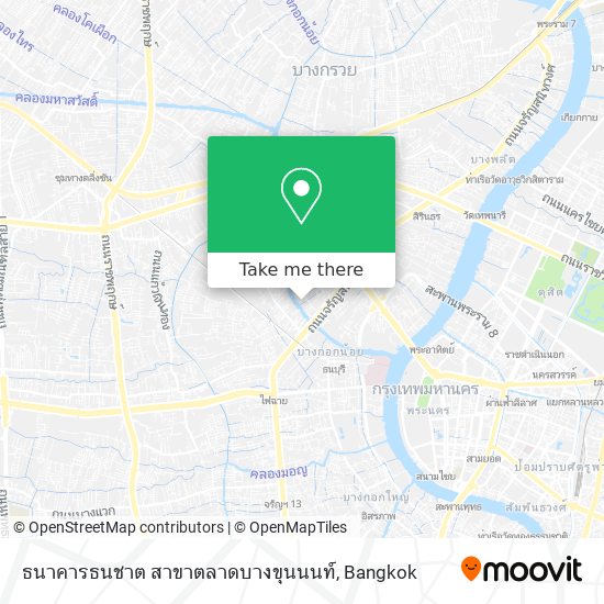 ธนาคารธนชาต สาขาตลาดบางขุนนนท์ map