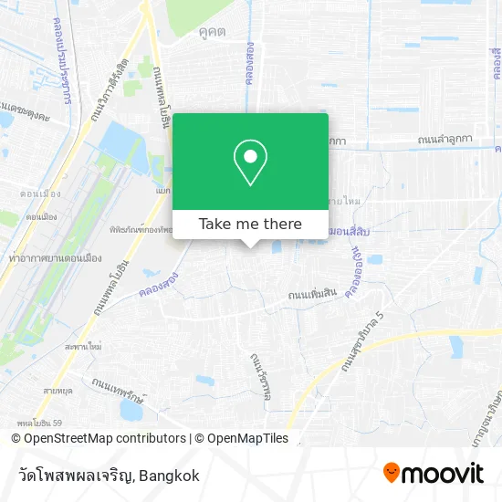 วัดโพสพผลเจริญ map
