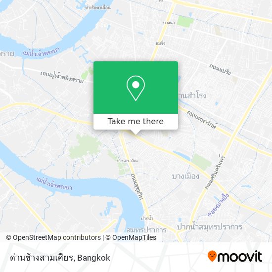 ด่านช้างสามเศียร map