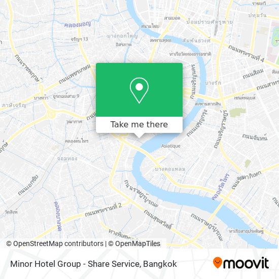 Minor Hotel Group - Share Service map