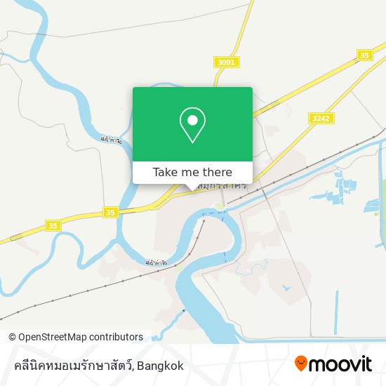 คลีนิคหมอเมรักษาสัตว์ map