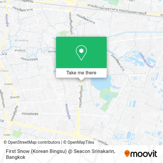 First Snow (Korean Bingsu) @ Seacon Srinakarin map