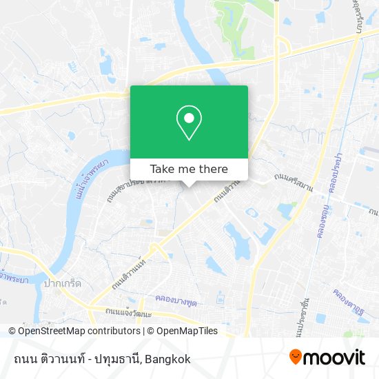 ถนน ติวานนท์ - ปทุมธานี map