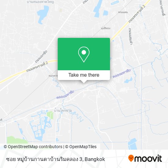 ซอย หมู่บ้านกานดาบ้านริมคลอง 3 map