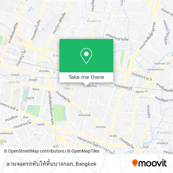 ลานจอดรถหับโห้หิ้นบางกอก map