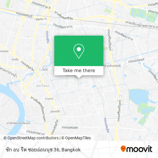 ซัก อบ รีด ซอยอ่อนนุช 36 map