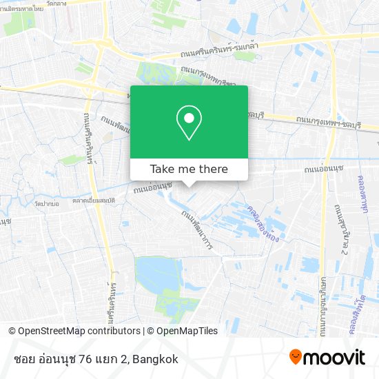 ซอย อ่อนนุช 76 แยก 2 map
