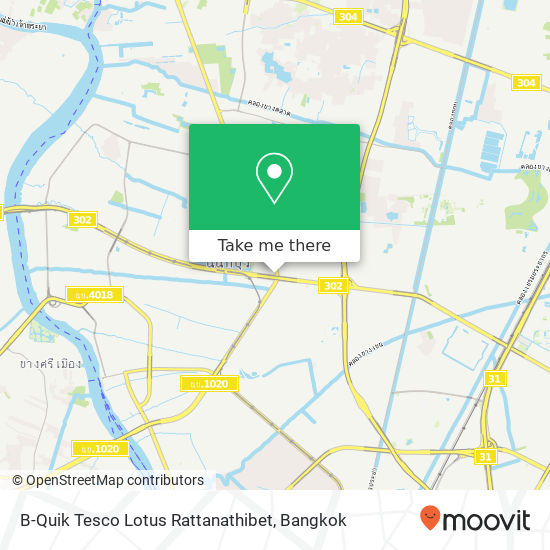 B-Quik Tesco Lotus Rattanathibet map