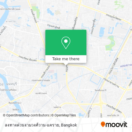 ลงทางด่วนงามวงศ์วาน-แคราย map
