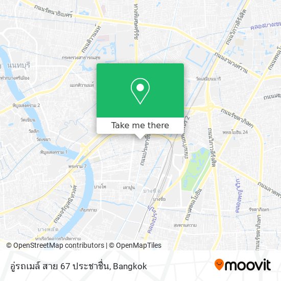 อู่รถเมล์ สาย 67 ประชาชื่น map