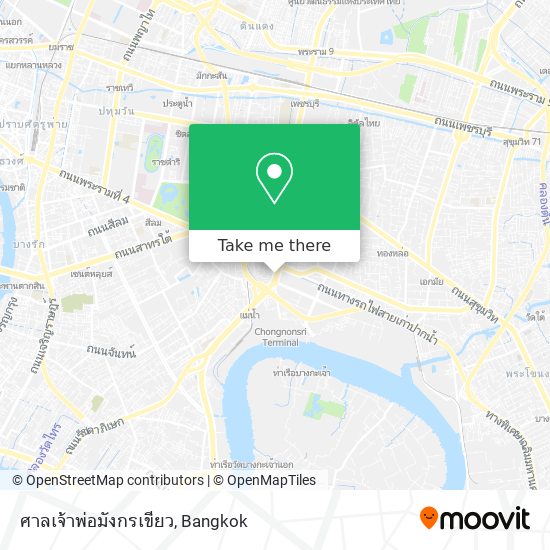 ศาลเจ้าพ่อมังกรเขียว map