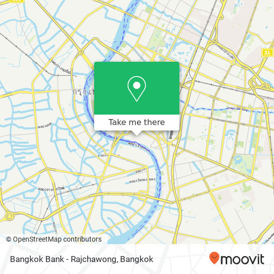Bangkok Bank - Rajchawong map