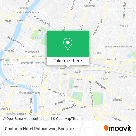 Chatrium Hotel Pathumwan map