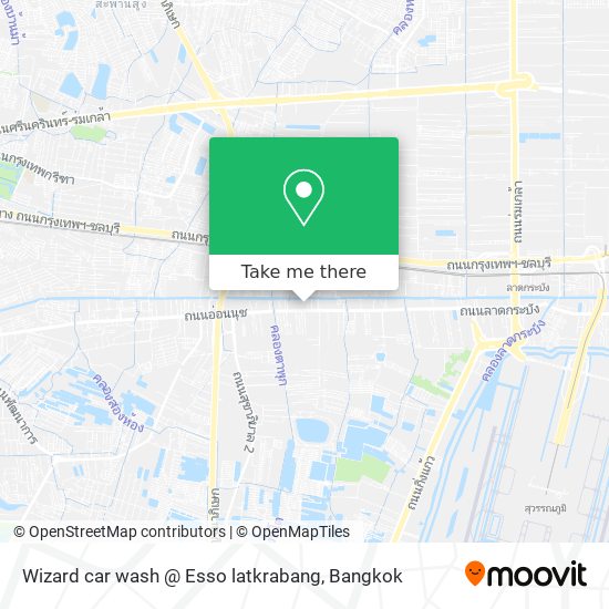 Wizard car wash @ Esso latkrabang map