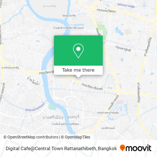 Digital Cafe@Central Town Rattanathibeth map