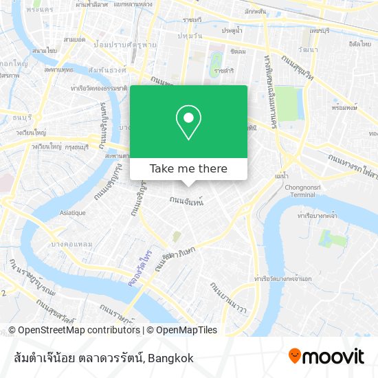 ส้มตำเจ๊น้อย ตลาดวรรัตน์ map