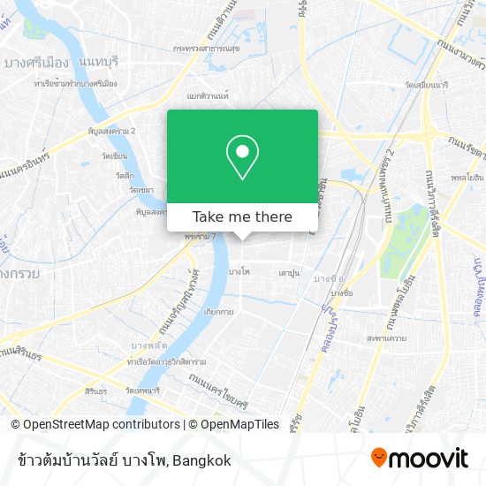 ข้าวต้มบ้านวัลย์ บางโพ map