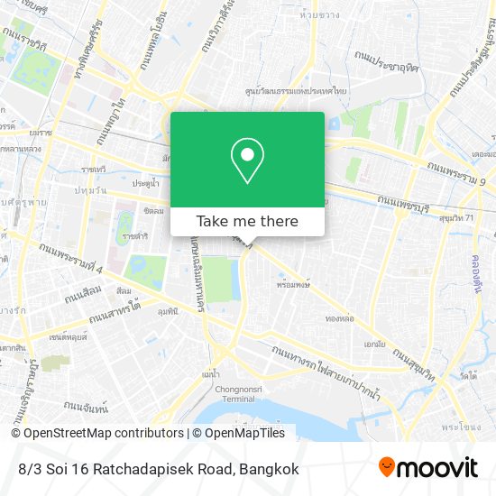 8/3 Soi 16 Ratchadapisek Road map