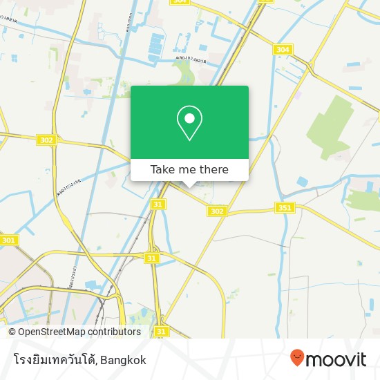 โรงยิมเทควันโด้ map