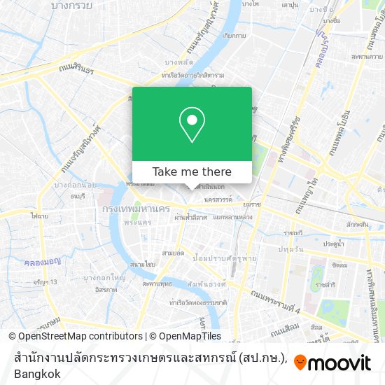 สำนักงานปลัดกระทรวงเกษตรและสหกรณ์ (สป.กษ.) map