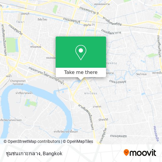 ชุมชนเกาะกลาง map